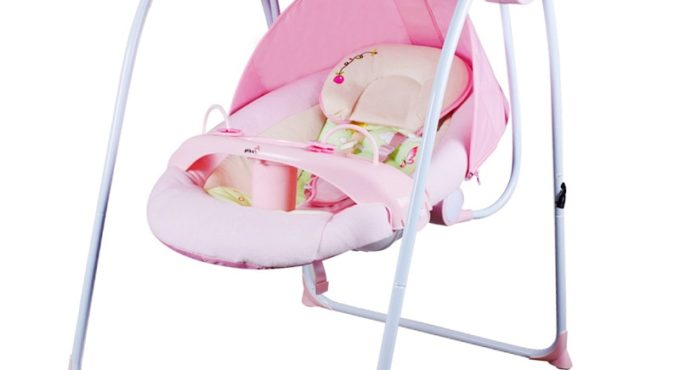 Infant Baby Electric Rocking Chair Thicken Steel Frame High Load Bearing Baby Cradle Prevent Baby Spitting Milk