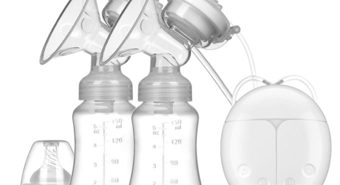 ZIMEITU Double Electric Breast Pumps Powerful Nipple Suction USB Electric Breast Pump with baby milk bottle Cold Heat Pad Nippl