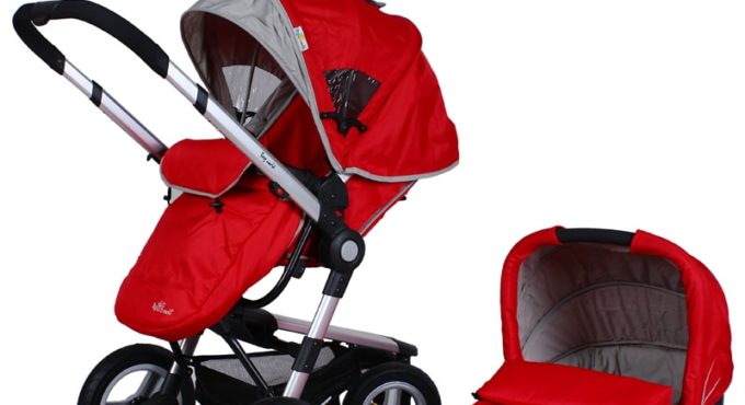 2 in 1 Baby Stroller With Sleeping Basket, Foldable Carriage Have Foot Cover, Hot Sale Kids Cart