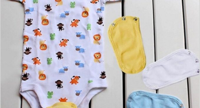 1PC Lovely Baby Boys Girls Kids Baby Romper Crotch Extenter Child One Piece Bodysuit Extender Baby Care 4 Colors