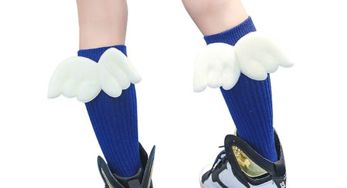 1 - 10 Years Old New Children for Girls Socks Cute Child Cotton Baby Kids Socks Wing Pile Heap Lovely Long Socks