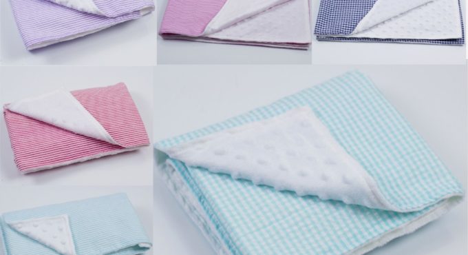 new hot super soft comfortable newborn swaddle infant toddler girls boys kid seersucker knitted bedding minky baby blanket