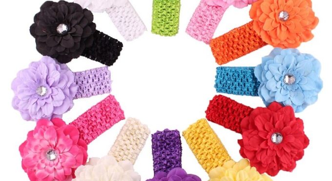 Solid Baby Girl Hairband Newborn Headwear Children Hair Accessories Kids Hairs Clips Elastic Barrettes Tiaras Hairs Sticks