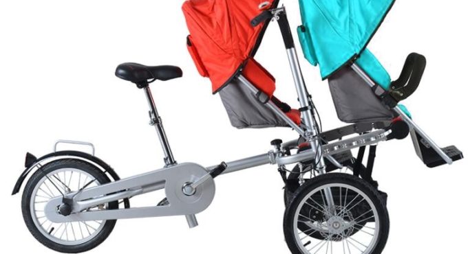 taga disabled beach garden parent-child bicycle twin mother baby Stroller bike