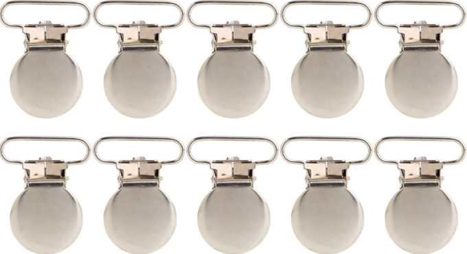 10Pcs Baby Infant Metal Clips Pacifier Holders Shape Alloy Suspender Hook