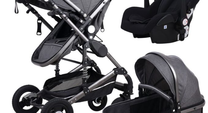 Brand High landscape baby strollers 3 in 1 baby carriage super light baby strollers EU standard 3 in 1 baby strollers