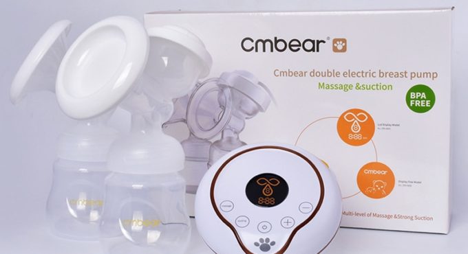 Cmbear Advanced Intelligent LCD electric breast pump breast feeding automatic massage USB double bottles Electric Breast Pumps