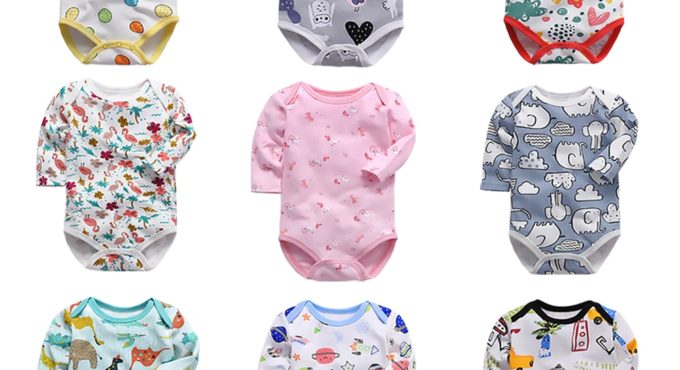 newborn bodysuit baby babies bebes clothes long sleeve cotton printing infant clothing 1pcs 0-24 Months