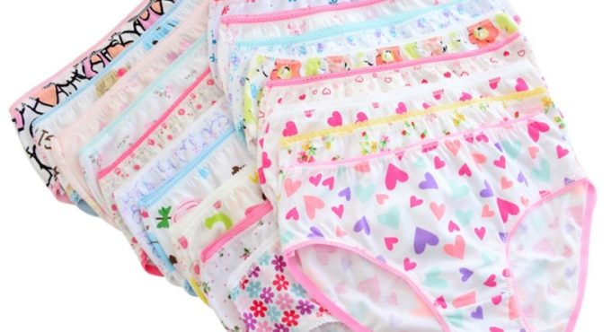 6pcs/Set Baby Panties Cotton Kids Underpants Baby Girl Print Briefs Panties For Girls Children's Underpants Random Color