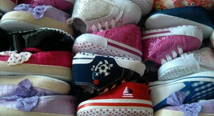 30pair mix style and size ewborn Baby Girls Polka Dots Autumn Lace-Up First Walkers Sneakers Shoes Classic Casual Baby Shoes