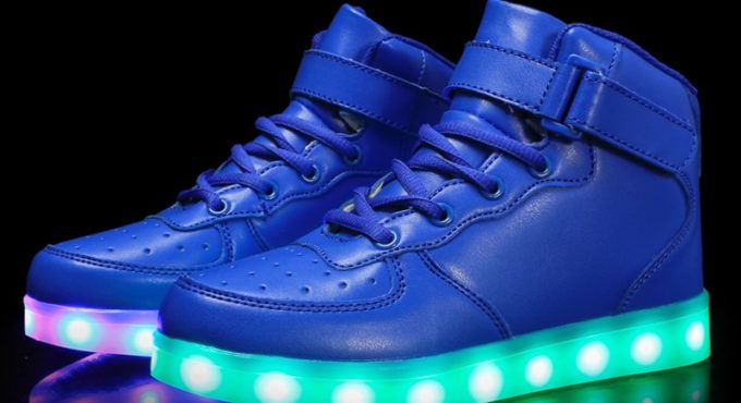 Size 25-37 Kids Led Usb Charging Glowing Sneakers Children Hook Loop Fashion Luminous Shoes for Girls Boys Sneakers with Light