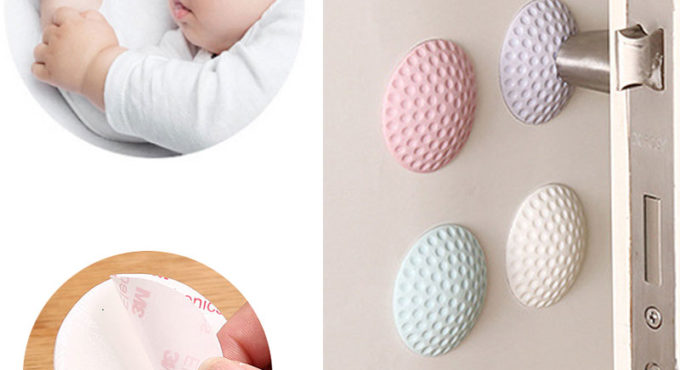 4Pcs/Lot Protection Baby Safety Shock Absorbers Security Card Door Stopper Baby Newborn Care Child Lock Protection From Children