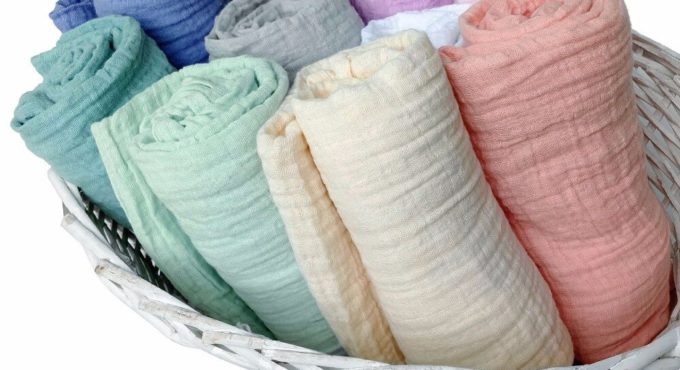 Newborn Swaddle Wrap Baby Blankets Muslin 100% Cotton Infant Blanket Baby Bath Towels Bedding Summer Solid Blanket for Newborn