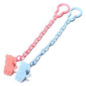 1 Pcs Baby Feeding Product Dummy Pacifier Soother Chain Clip Holder Toddler Baby Infant Cartoon Pattern Random Color 23cm / 9"