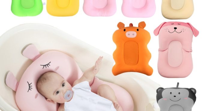 Infant Baby Bath Pad Non-Slip Bathtub Newborn Safety Security Bath Seat Baby Shower Portable Air Cushion Bed Babies Mat Support