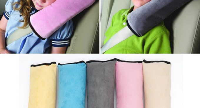 Baby Pillow Pad Car Auto Safety Seat Shoulder Belt Protector Anti Harness Roll Pad Sleep Pillow For Kids Toddler Pillow