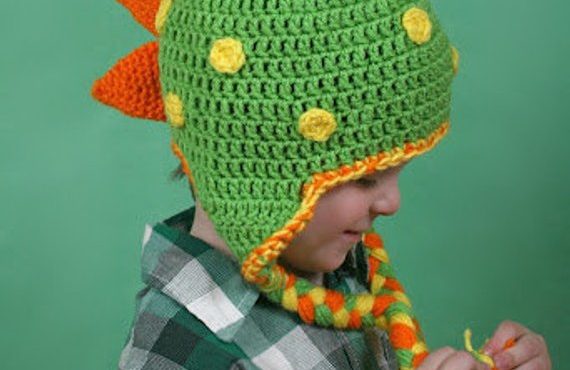 free shipping. 60pcs/lot Children's crochet hat , Funny hat ,Crochet dinosaur hat . handmade Crochet baby hats NB-6years