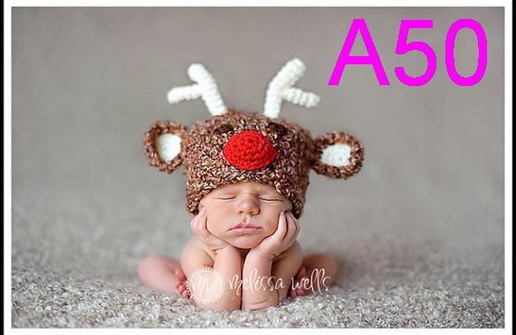 30pcs/lot Newborn baby reindeer hat, newborn christmas hat, christmas photo prop, newborn christmas outfit, baby hat NB-6years