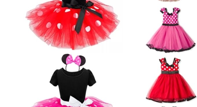 Fancy Kids Dresses for Girls Birthday Easter Cosplay Mouse Dress Up Kid Costume Baby Girls Clothing For Kids 2 6T Wear