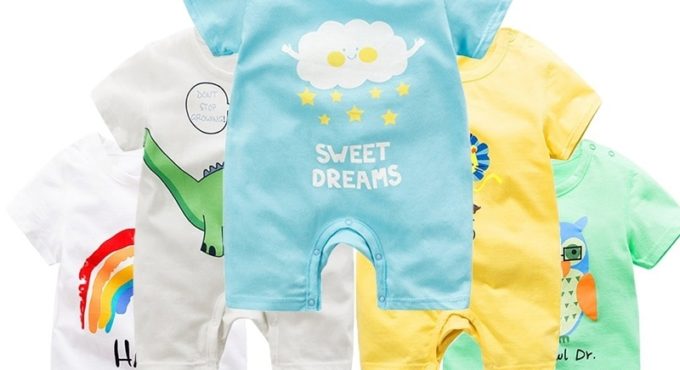 baby clothing 100% cotton unisex rompers baby boy girls short sleeve summer cartoon toddler cute Clothes