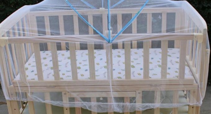 Baby Bed Crib Folding Arched Yurt Crib Mosquito Netting Mosquito Net Pushchair Curtain Full Cover Infants Baby Bedding Crib