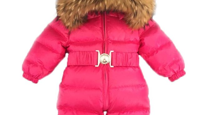 Baby Jumpsuits Boy Girl Winter Overalls Baby Romper White Duck Down Jumpsuit Raccoon Fur Collar Children Outerwear Kids Snowsuit