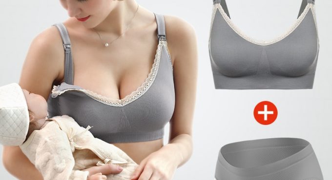 YATEMAO Feeding Bra Sets Maternity Nursing Bra Pregnancy BreastFeeding Bra Soutien Gorge Allaitement Pregnancy Women Underwear