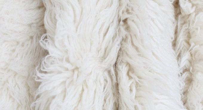 Vintage White Flokati Blanket Long Pile Thick Fur Curly Wool Backdrop Bean Bag Covering Wool Flokati Rug Baby Photography Prop