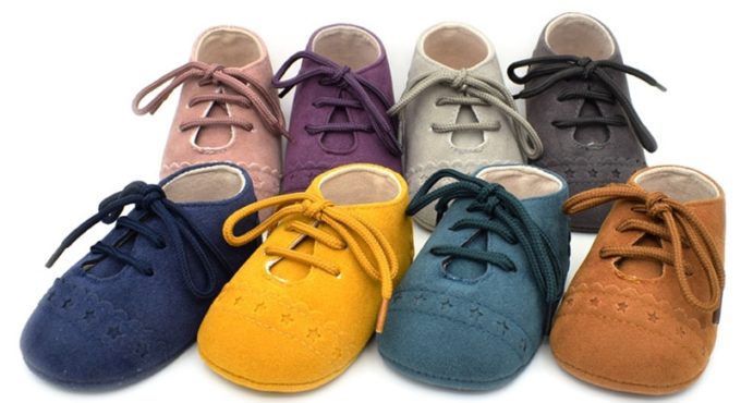 COOTELILI Baby Shoes Baby Moccasins Newborn Shoes Soft Infants Crib Shoes Sneakers First Walker Suede Leather Baby Girl Shoes