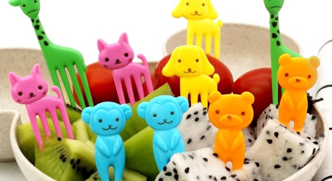 10pcs/set Kids Cute Fork Cutlery Baby Food Feeding Tableware Toddler Dinnerware Portable Utensil Infant Tableware Children Food