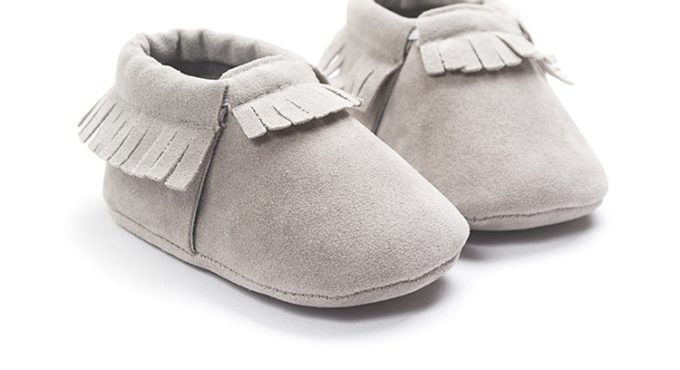 2020 PU Suede Leather Newborn Baby Moccasins Shoes Soft Soled Non-slip Crib First Walker