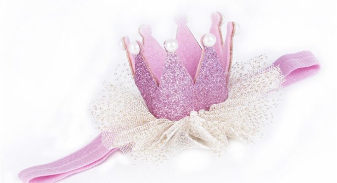 Girls Headbands Lovely Baby Girl Lace Hairband Crown Headband Toddler Hair Band Soft Hair Accessories Princess Birthday Headband