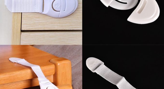 High Quality Plastic Lock For Child Kid Baby Safety Hot Sale New Cabinet Door Drawers Refrigerator Toilet Safety Bets