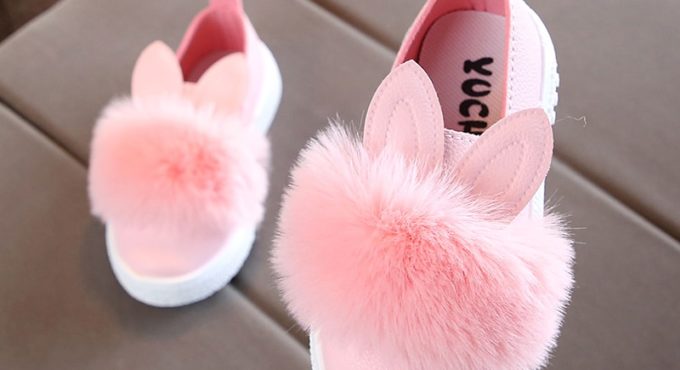 New Style Children Shoes Non-slip Martin Boots Toddler Snow Boots Brand Girls Pompom Rabbit Boots kids Fashion Sneakers