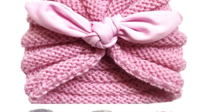 Knitted Winter Baby Hat for Girls Candy Color Bonnet Enfant Baby Beanie Turban Hats Newborn Baby Cap for Boys Accessories