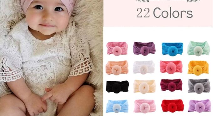 Baby Headband Newborn Girl Infant Turban Toddler Accessories Nylon Cotton Headwrap Hair Band Cute Kwaii Soft Kwaii High Quality