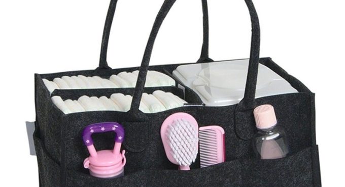 Baby Diaper Bag Nappy Changing Bag Portable Bottle Cup Holder Maternity Bag Travel Non-woven Stroller Car Organizer Storage Bins