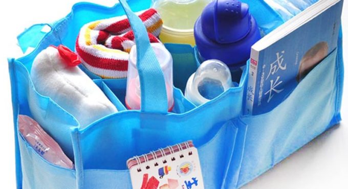 2 colors portable diapers inserts bag organizer bag indoor storage diapers bottle storage mom bag