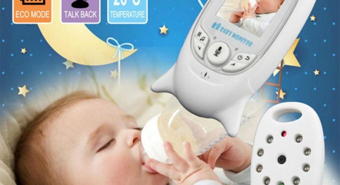 Wireless Baby Monitor Baby Voice Intercom Monitoring Care Device Large LCD Video Baby Monitor with VOX Mode AUTO Night Vision &