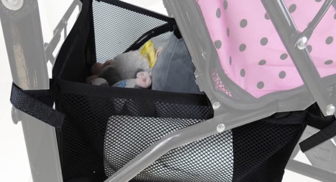 New Style Baby Stroller Basket Organizer Storage Bag Portable Pram Newborn Baby Care Stroller Basket Infant Stroller Accessories