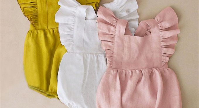 Summer Baby Girls Rompers Ruffles Princess Baby Clothing Bebe Roupas Newborn Baby Clothes Infant Overalls Clothing Baby Outfit