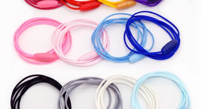 Sutoyuen 500pcs 2mm Satin Cord with Safety Plastic Breakaway Clasps for DIY Silicone Baby Teething Pendant Necklace 12 Colors