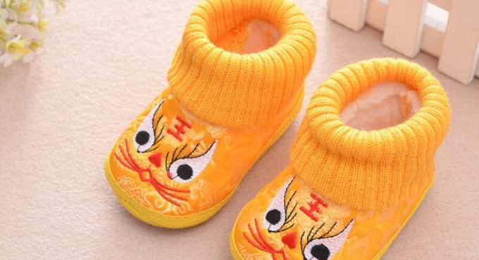 Toddler First Walkers Baby Girl Boy Shoes Cartoon Embroidery Shoes Casual Sneakers