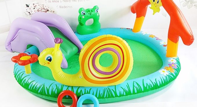 High quality Inflatable water play Pool for summer kids Slide toy best birthday party gifts for baby