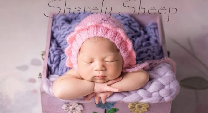 Newborn Baby Photography Props Infant Baby Photo Shoot Studio Printing Flower Wood Basket bebe fotografia Accessories