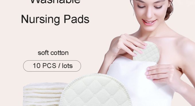 10pcs Baby Feeding Nipple Pads Washable Nursing Pad Soft Absorbent Reusable Nursing Anti-overflow Maternity Breast Pad Accessory