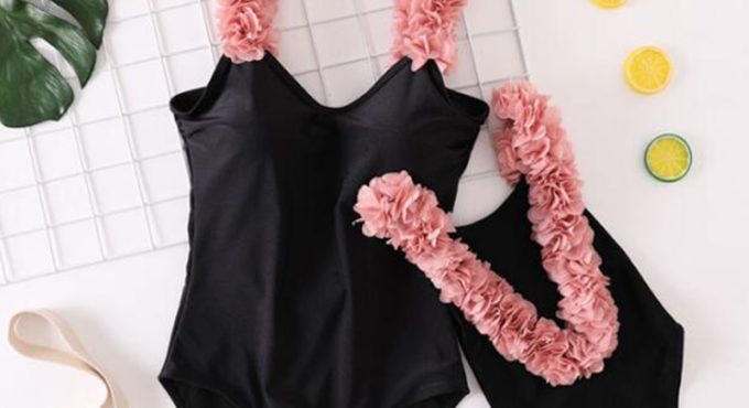 Mother Daughter Swimsuits Flower Mommy And Me Swimwear Bikini Family Look Mom And Daughter Bathing Suit Family Matching Clothes