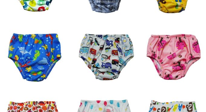 144pcs A LOT Babyland Newest Prints Pool baby Swimming Diapers 100% polyester mesh inner Baby Swimming Pants