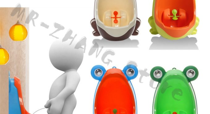 bebe Frog Children Potty Toilet Training Kids Urinal for Boys Pee Trainer Urinal Bathroom #H055#