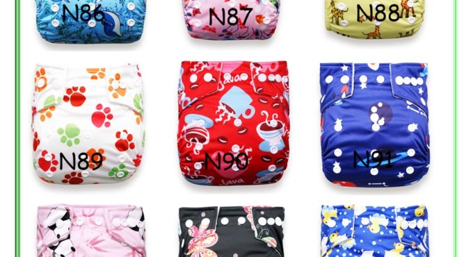 BABYLAND (40pcs A Lot) Newest Designs Reusable Washable Microfleece Cloth Diaper 20pcs + Bamboo Charcoal Inserts 20pcs Onsales